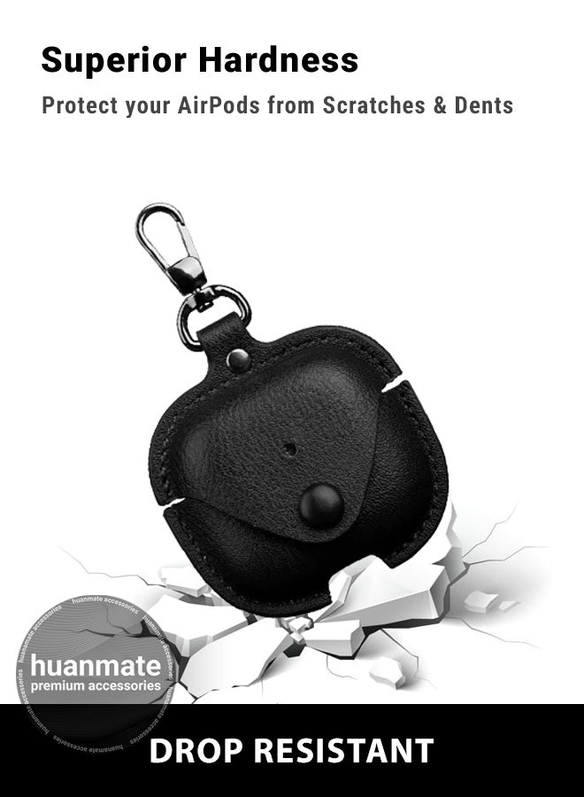 huanmate Apple AirPods 4 Shockproof Protection Case Cover - Black - Lightweight, Stylish Design, Accurate Cut-outs - Easy to Install & Remove - Durable Shield for Your Apple AirPods 4  - Image 4