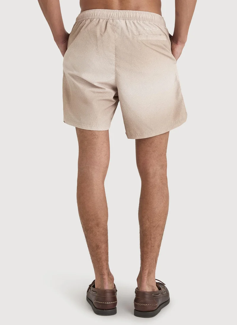 Nautica  Men Regular Fit Swim Shorts for Beach and Pool Wear-Taupe for Men | Best Price UAE