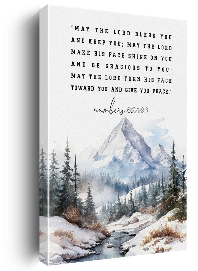 GUDIAO Inspirational Christian Canvas Wall Art Farmhouse Decor Positive Scripture Canvas Prints Religious Wall Decor Bible Verse Framed Artwork Pictures Paintings for Girls Room Game Room Decoration - Image 1