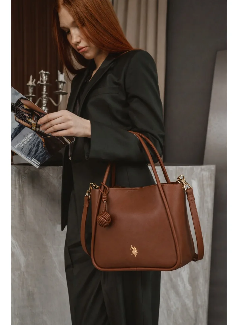 U.S. Polo Assn. BROWN U.S. Polo Assn. Women's Shoulder Bag, Ladies Bag Crossbody Bag & Handbag for Ladies Travel Bag for Girls Brown for Women | Best Price UAE