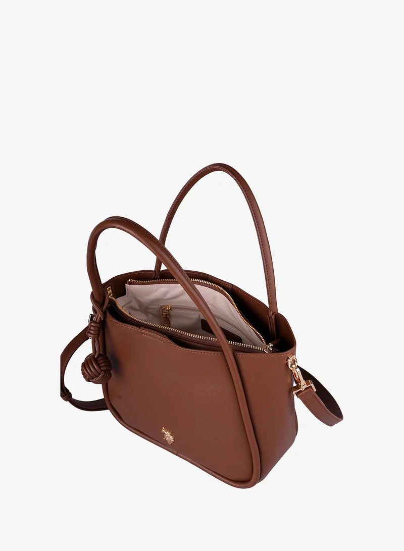 U.S. Polo Assn. BROWN U.S. Polo Assn. Women's Shoulder Bag, Ladies Bag Crossbody Bag & Handbag for Ladies Travel Bag for Girls Brown for Women | Best Price UAE