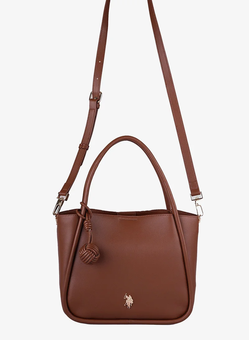 U.S. Polo Assn. BROWN U.S. Polo Assn. Women's Shoulder Bag, Ladies Bag Crossbody Bag & Handbag for Ladies Travel Bag for Girls Brown for Women | Best Price UAE
