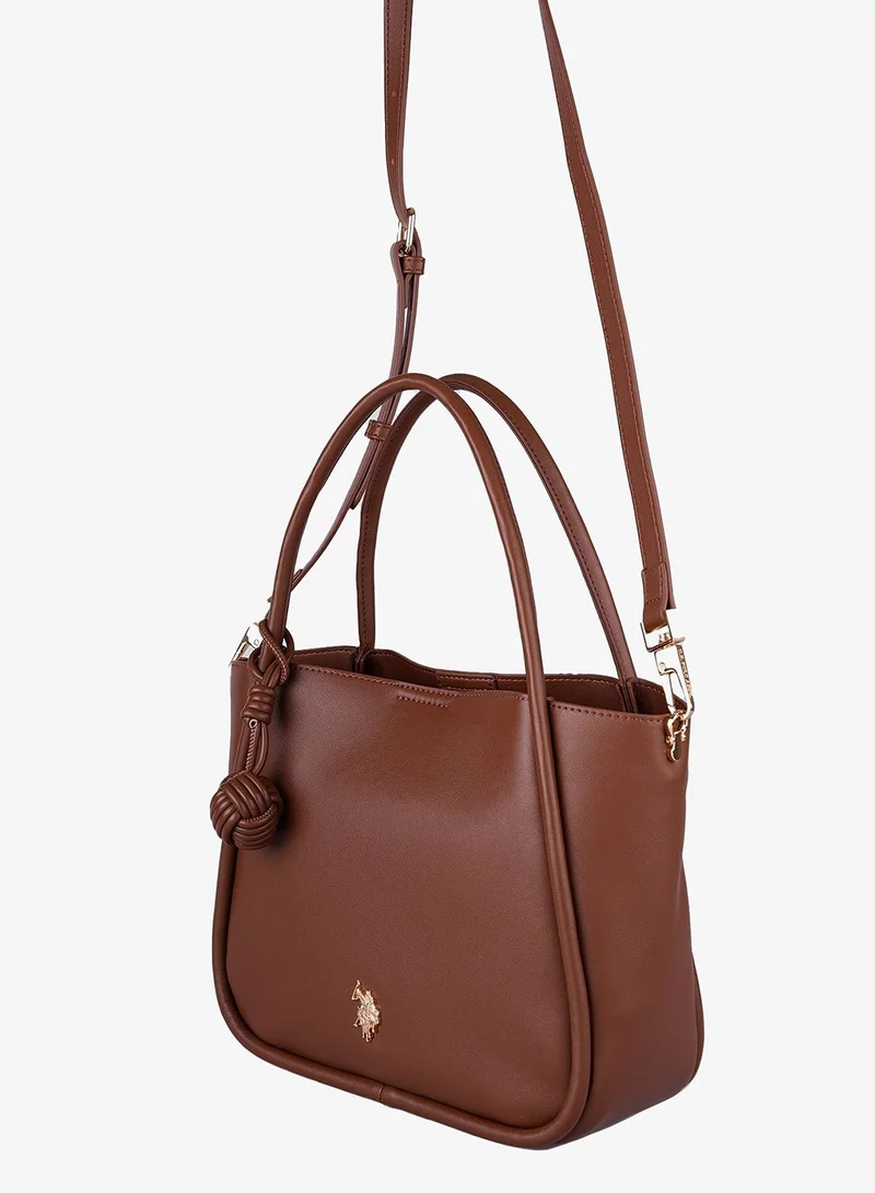 U.S. Polo Assn. BROWN U.S. Polo Assn. Women's Shoulder Bag, Ladies Bag Crossbody Bag & Handbag for Ladies Travel Bag for Girls Brown for Women | Best Price UAE