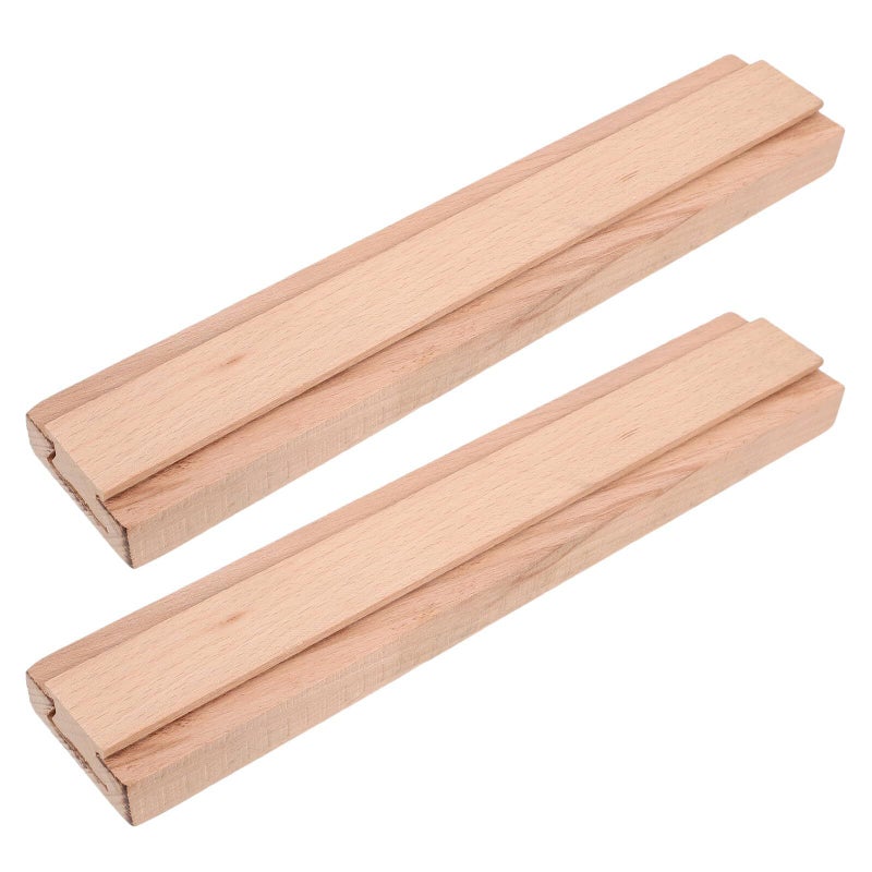 250mm Solid Wood Drawer Slides 2pcs Bottom Mount Center Guide Rails For Cabinets - Image 2