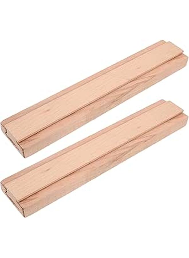 250mm Solid Wood Drawer Slides 2pcs Bottom Mount Center Guide Rails For Cabinets - Image 1