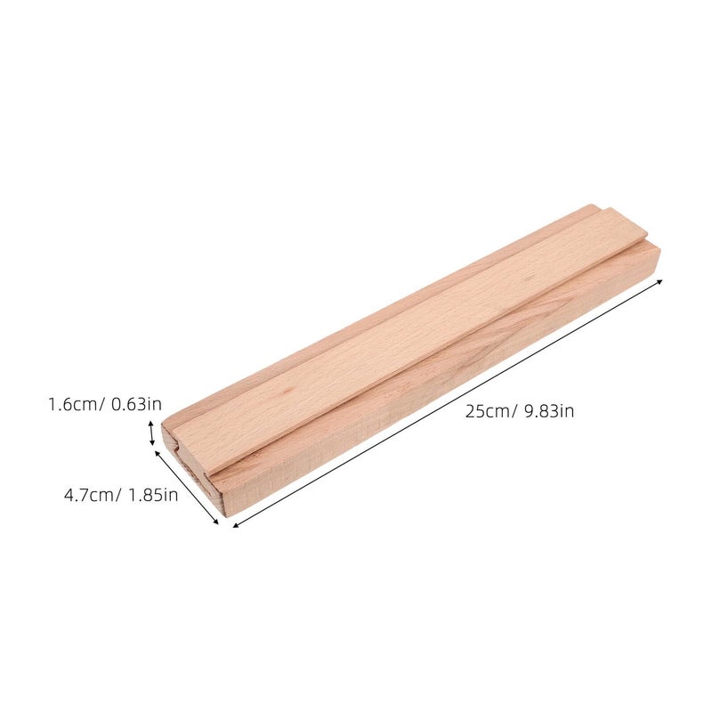 250mm Solid Wood Drawer Slides 2pcs Bottom Mount Center Guide Rails For Cabinets - Image 3