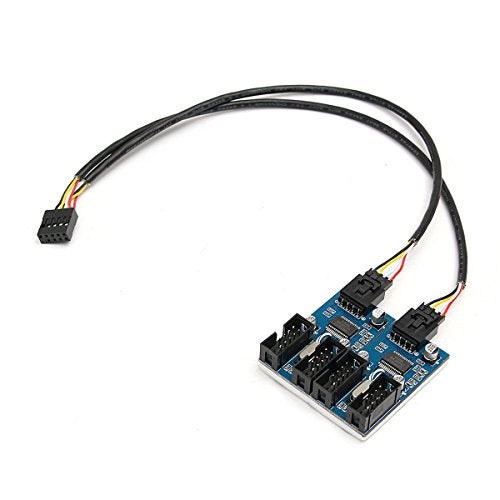 TGOOD 9 Pin USB 2.0 Male to Female Adapter - Image 1