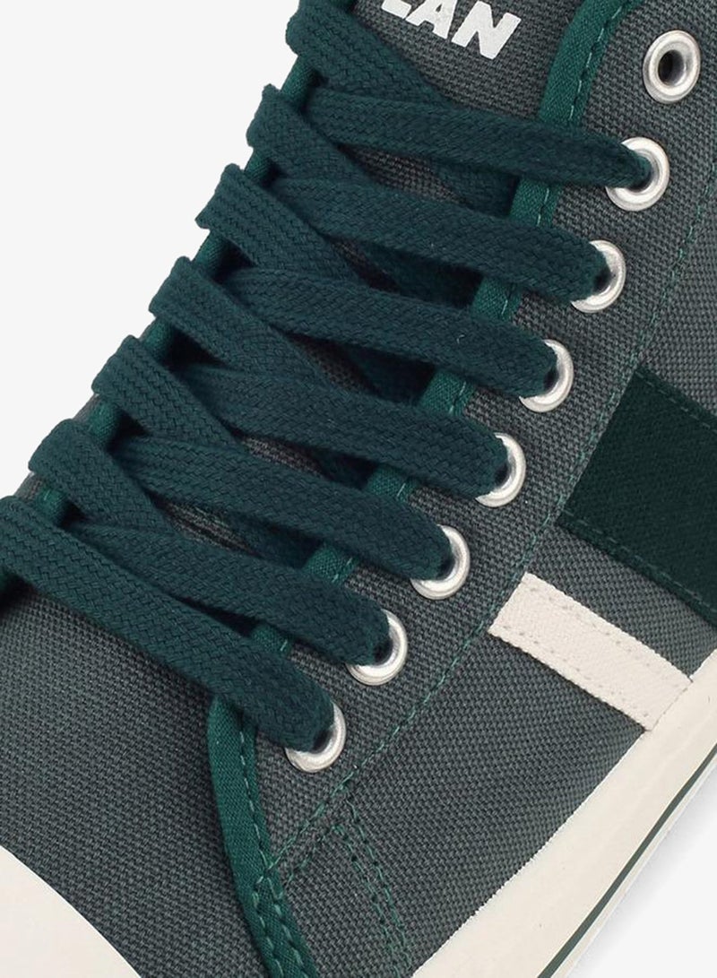 Oaklan by Shoexpress Men Striped Lace-Up Sneakers - Image 4