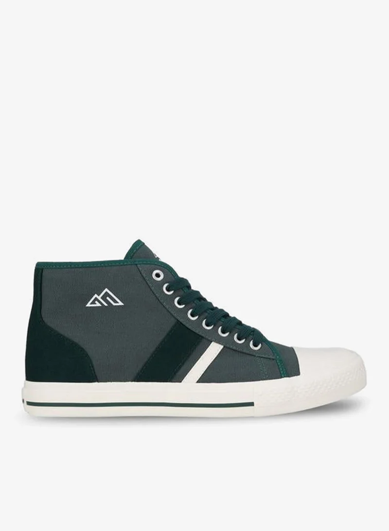Men Striped Lace-Up Sneakers