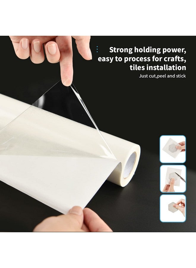 آرت3d حصيرة إعداد البلاط اللاصق، ورقة شريط مزدوجة الجوانب لمشاريع الفنون اليدوية، مقاس 30.48 سم. × 360 بوصة. خالية من الأضرار وخالية من المخلفات - Image 4