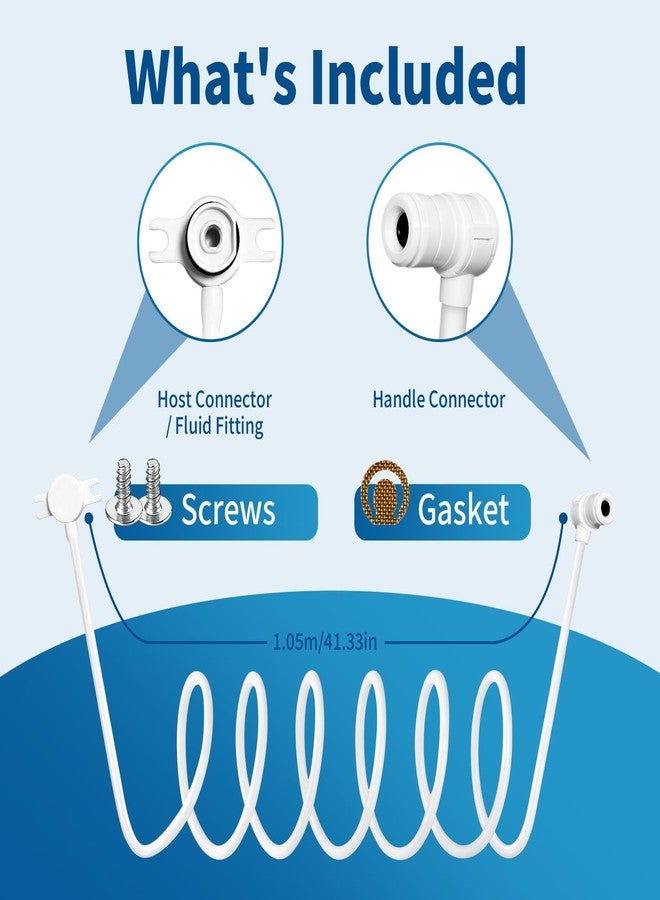 فريفيل خرطوم بديل مع 3 رؤوس فرشاة أسنان لفرشاة تنظيف الأسنان المائية Waterpik Sonic-Fusion SF-01/SF-02/SF-03/SF-04 | ملحقات متوافقة مع جهاز تنظيف الأسنان المائي Waterpik، عبوة واحدة - Image 4