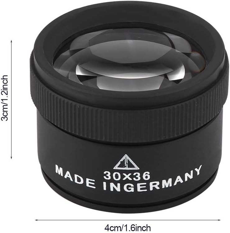 klarako Jewelry Magnifier, New Jewelry Optical Magnifier Glasses 30x Magnifying Lens Jewelries Loupes Tool Illuminated Jewelry Loupe for Gems Jewelry Rocks Stamps Coins Watches Antiques Models Photos - Image 2