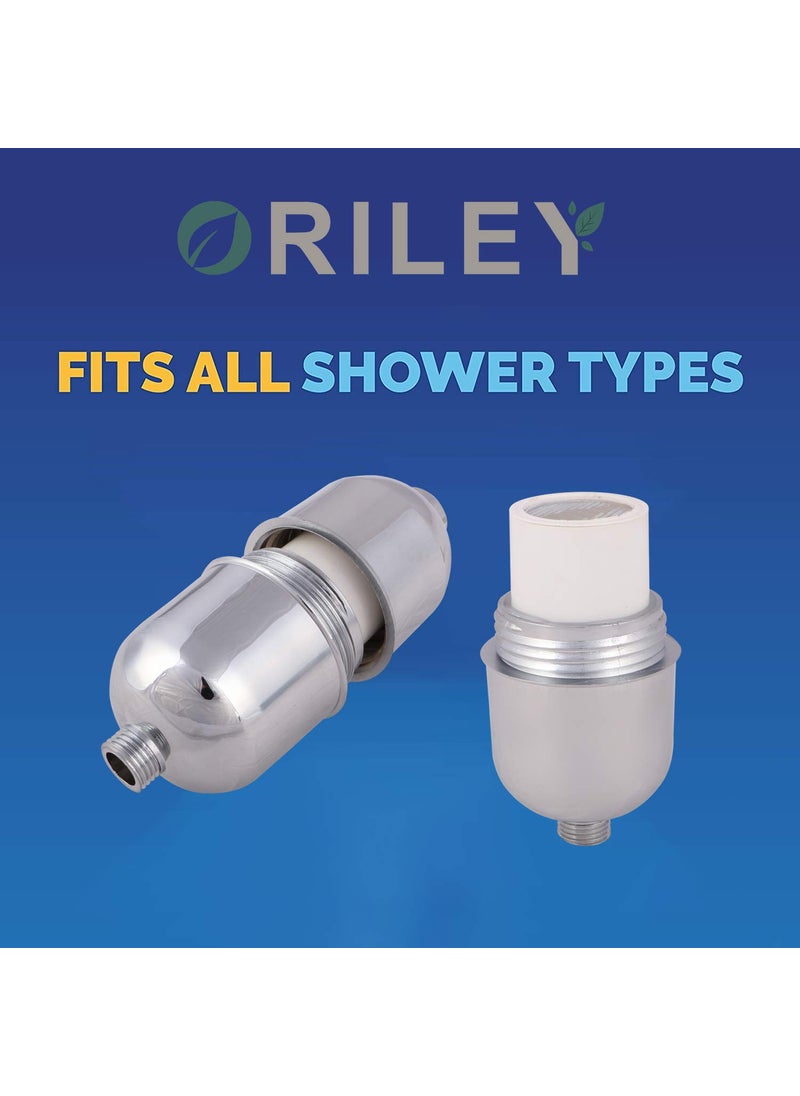 ORILEY ORILEY 15 Stage Shower Filter Tap Hard Water Softener with Replaceable MultiStage Cartridge Activated Carbon for Chlorine Removal Skin Hair Conditioning 1 Pc JSQ11  - Image 5