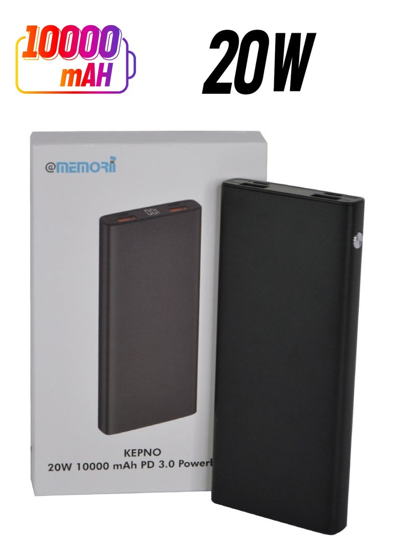 Memorii KEPNO - @memorii 10000mAh Aluminium 20W PD Powerbank - Image 1