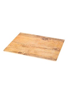 Restaurantware Restaurantware-Voga 12.5 Inch 10.25 Inch Serving Board, 1 Rectangle Cheese Platter Board - Large, Break Resistant, Countryside Brown Faux Wood Charcuterie Serving Tray, For Appetizers And Spreads,  - Image 2