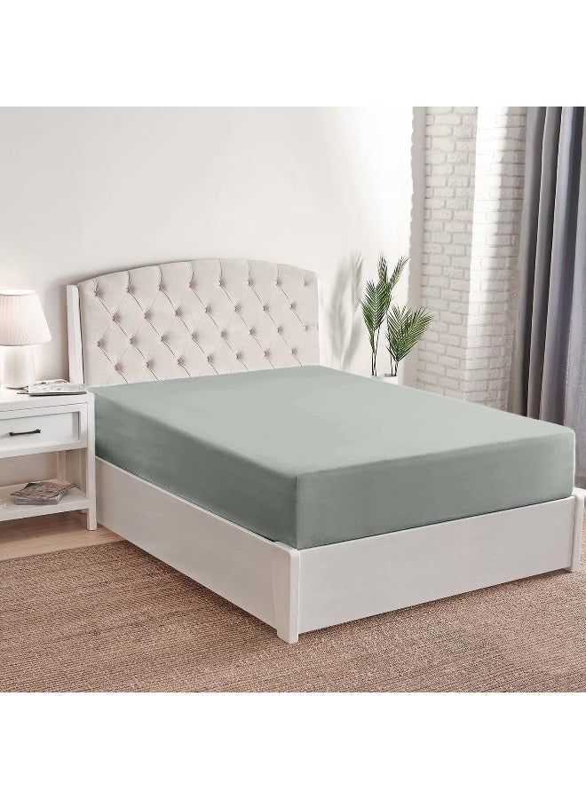 Mellanni Twin Fitted Sheet Only - Iconic Collection Bedding Sheets - Soft & Cooling Sheets with up to 16 inch Deep Pocket - All Around Elastic - Wrinkle  Fade  Stain Resistant - 1 PC (Twin  Spa Mint) - Image 3
