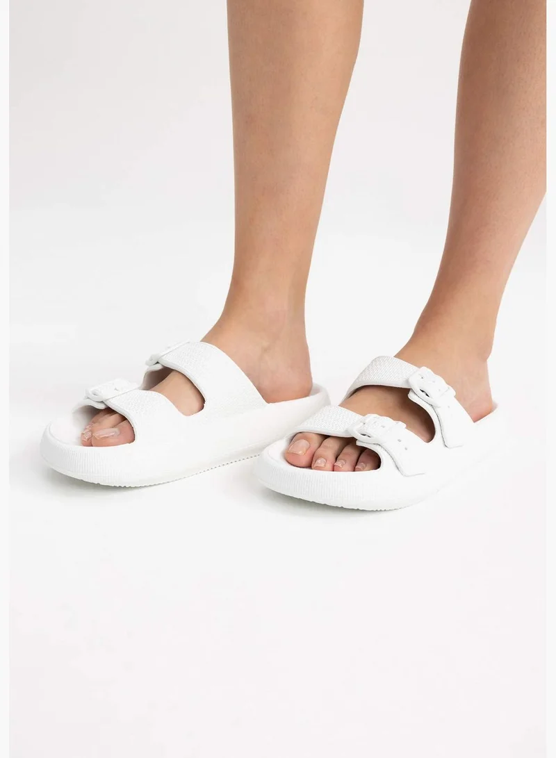 DeFacto High Sole Double Band Slippers