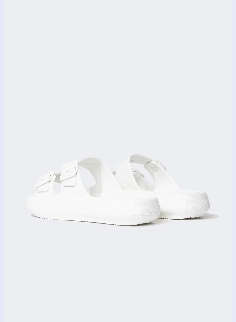DeFacto High Sole Double Band Slippers