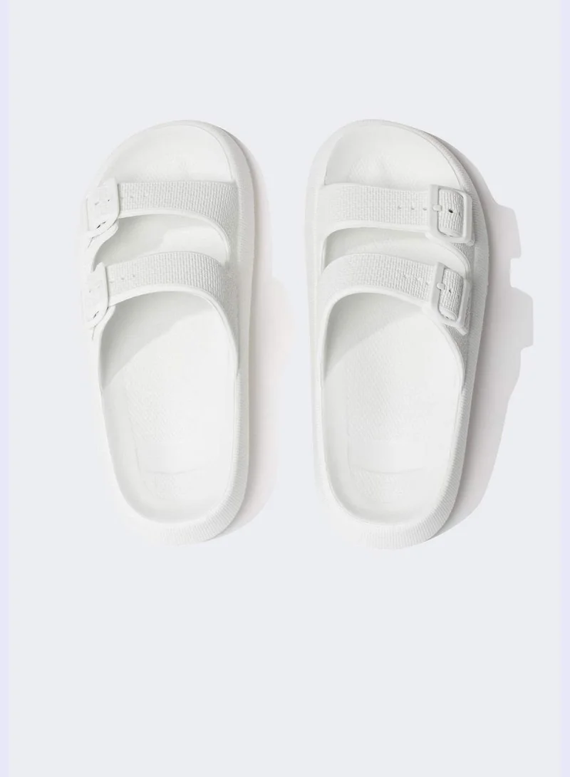 DeFacto High Sole Double Band Slippers