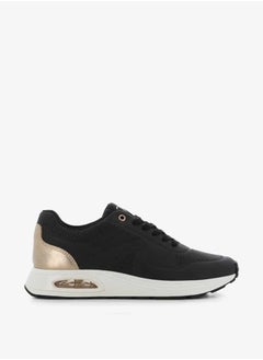 SJ Women's Panelled Lace-Up Low Ankle Sneakers  - Image 2