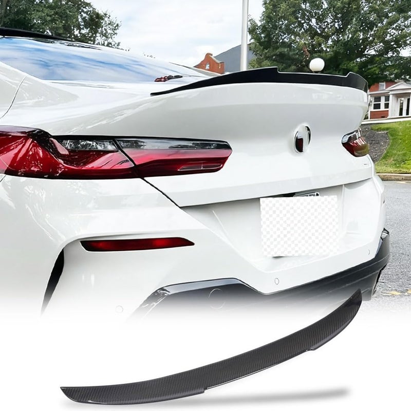 MCARCAR KIT Real Carbon Fiber Trunk Spoiler for BMW 8 Series G16 840i 850i Gran Coupe F93 M8 20182025 840i840 xDrive Rear Boot Lid Highkick Tail Wing Lip