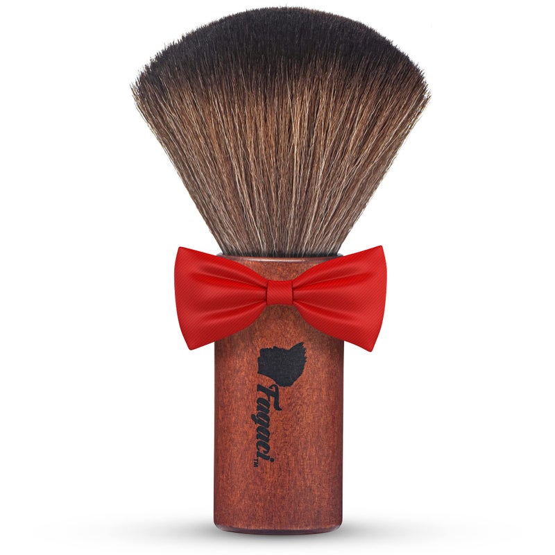 Fagaci Velvety Touch Barber Brush  HighDensity Bristles Neck Duster for Hair Cutting