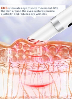 KONKA EMS Eye Massager RF Radio Frequency Facial Device Lifting Firming Skin Care Tool for Eyes Neck Wrinkles with LCD Display(38-45°C)  - Image 3