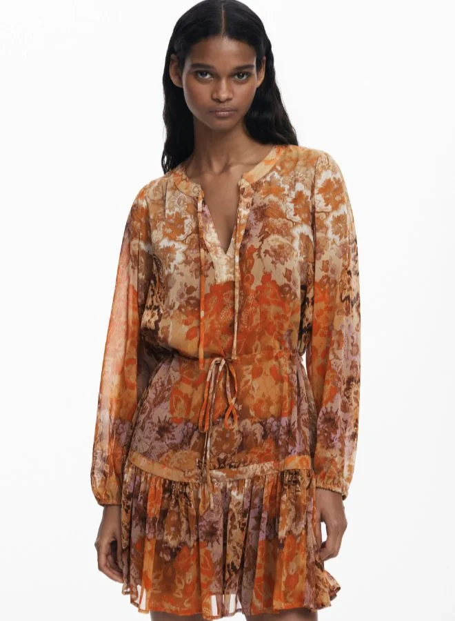 DESIGUAL Boho Paisley Dress