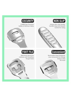 LA PERLA TECH  Professional Stainless Foot Callus Remover Cuticle Foot Care Pedicure Callus Shaver Corn Cuticle Hard Skin Remover Rasp Cutter  - Image 5