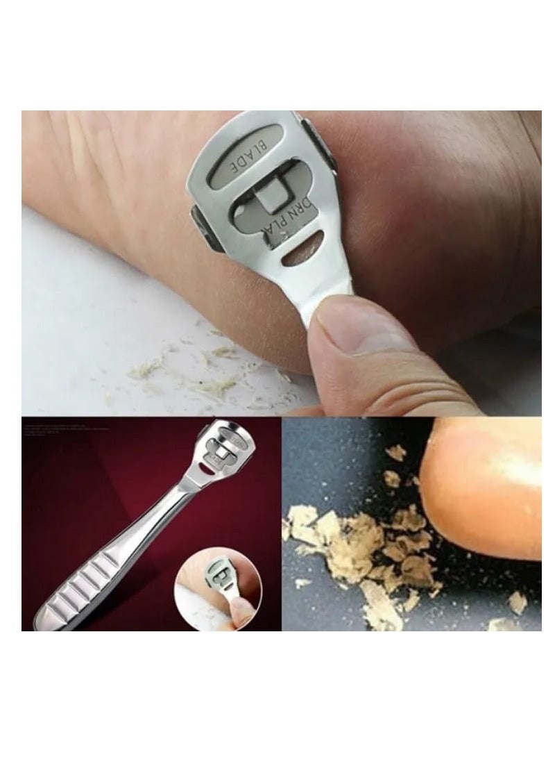 LA PERLA TECH  مزيل مسامير القدم الاحترافي من الفولاذ المقاوم للصدأ للعناية بالقدمين، ماكينة حلاقة مسامير القدم، مزيل الجلد الصلب، قاطع الخشونة - Image 3