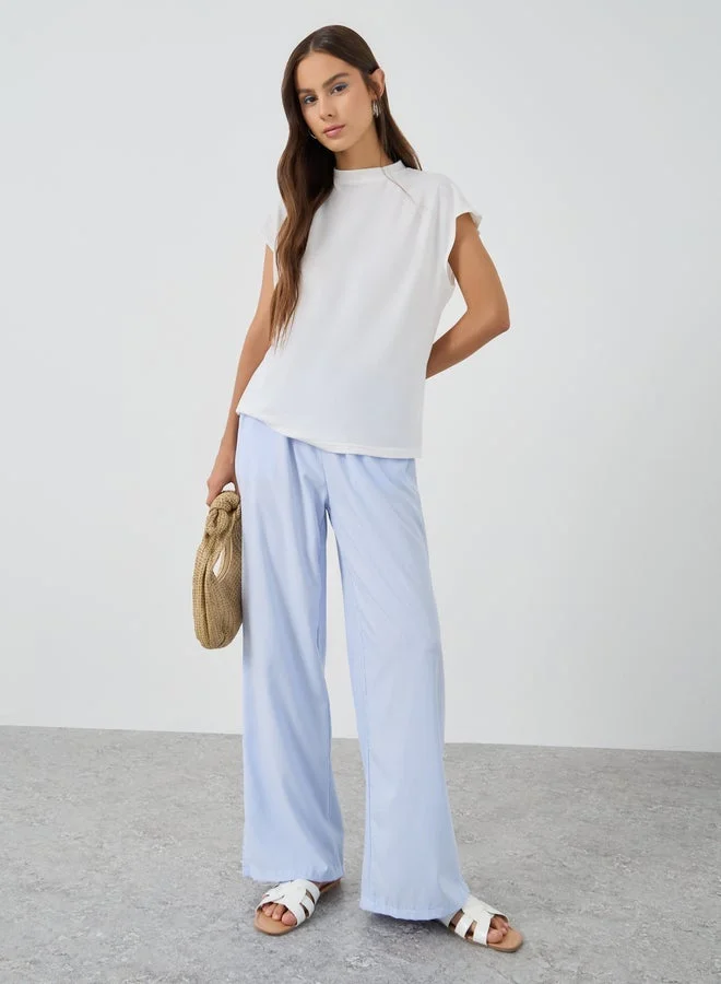 Take Two Solid Sleeveless Regular Fit T-Shirt