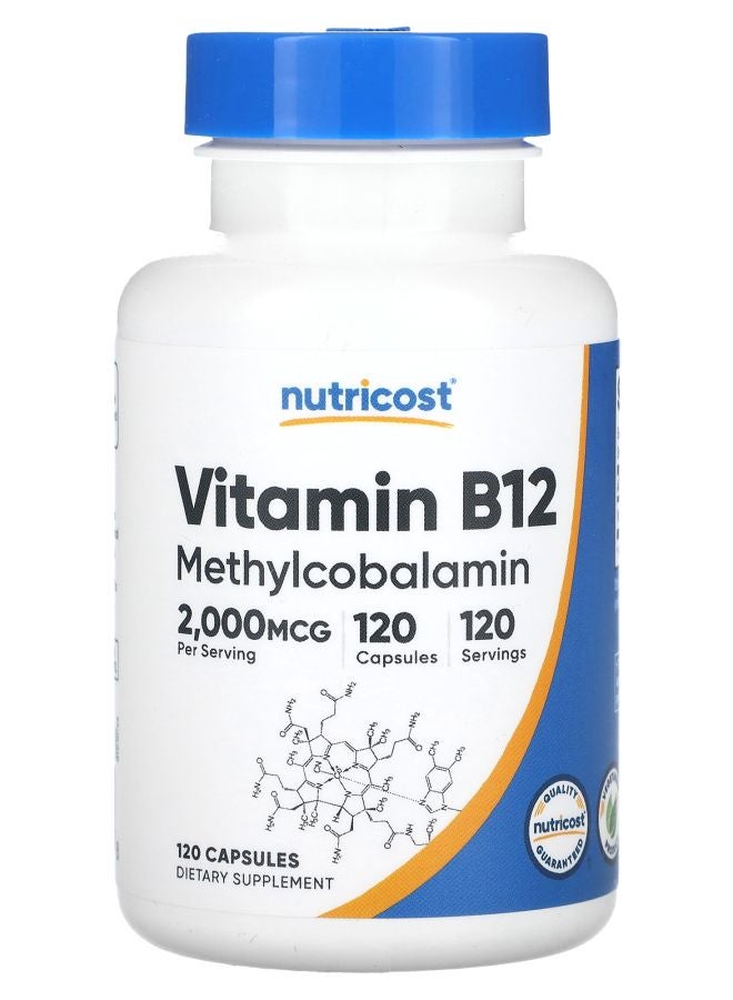 Nutricost Vitamin B12 2000 mcg 120 Capsules