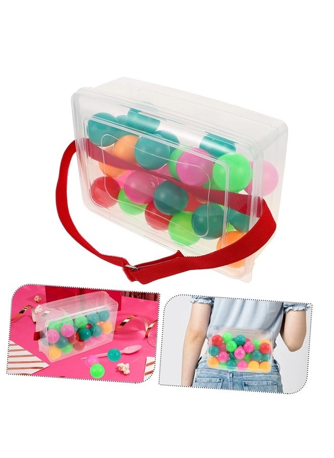 ShebSheb 1 Set Strap Shake Box Children Kids Outdoor Playset Developmental Sports Table Tennis Balls Family Games for Kids and Coordination Training Kids Training Game（The ball color is random.）  - Image 4