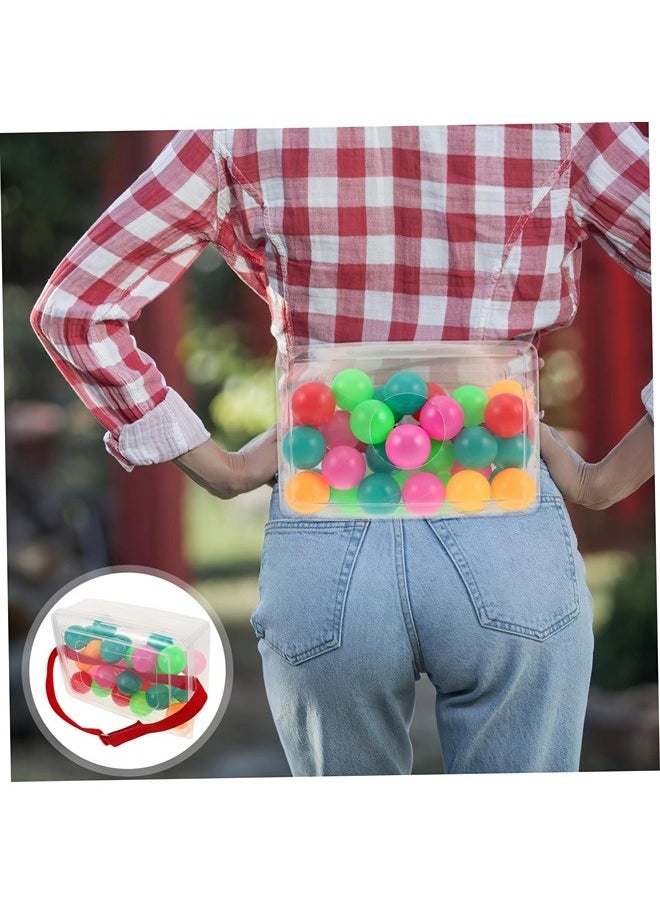 ShebSheb 1 Set Strap Shake Box Children Kids Outdoor Playset Developmental Sports Table Tennis Balls Family Games for Kids and Coordination Training Kids Training Game（The ball color is random.）  - Image 5