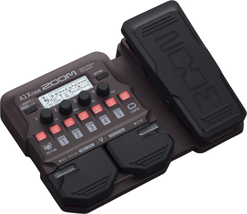 ZOOM معالج تأثيرات متعددة Zoom A1X FOUR للأدوات الموسيقية مع دواسة تعبيرية - Image 2