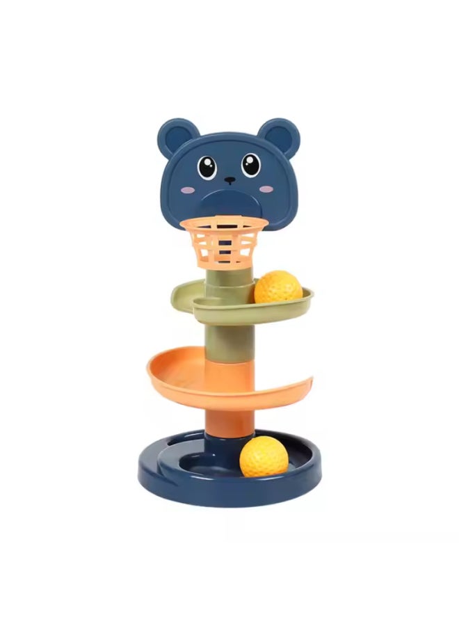 Rolling Ball Tower Toy – 5-Tier Rotating Stack for Babies & Toddlers, Early Learning Educational Toy, Multi-color - Image 1