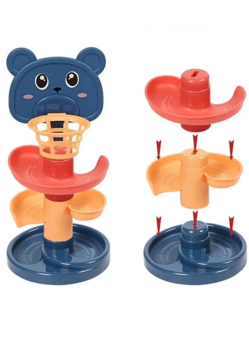 Rolling Ball Tower Toy – 5-Tier Rotating Stack for Babies & Toddlers, Early Learning Educational Toy, Multi-color - Image 3