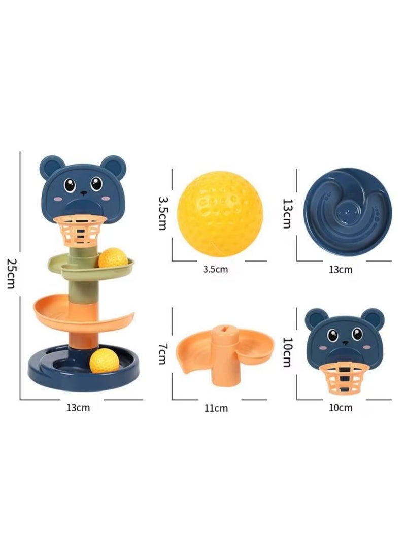 Rolling Ball Tower Toy – 5-Tier Rotating Stack for Babies & Toddlers, Early Learning Educational Toy, Multi-color - Image 5