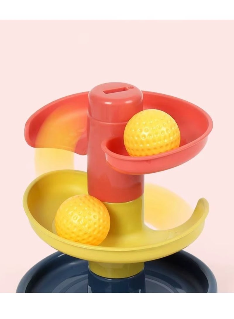 Rolling Ball Tower Toy – 5-Tier Rotating Stack for Babies & Toddlers, Early Learning Educational Toy, Multi-color - Image 4
