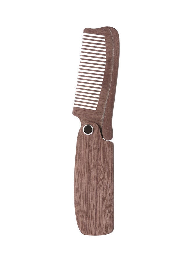 NIBEMINENT Folding Beard Comb Brown  - Image 5