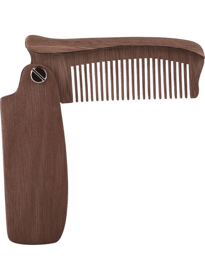 NIBEMINENT Folding Beard Comb Brown  - Image 4