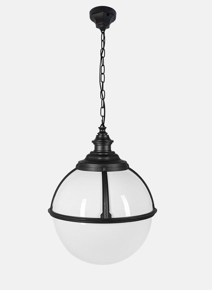 UCANDLE Black Ball-Shaped Hanging Outdoor Lighting 