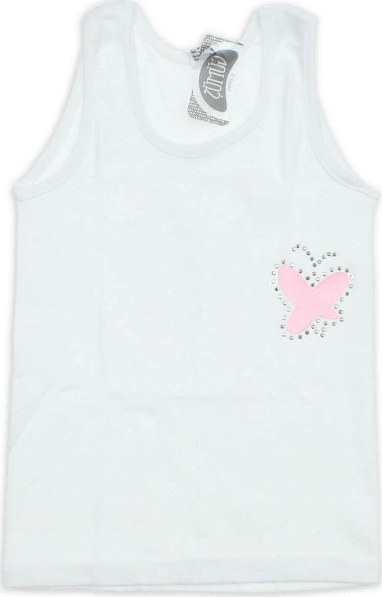 Gümüş Silver 3056 6-Pack Wide Strap Stoned Girls Undershirt  - Image 4