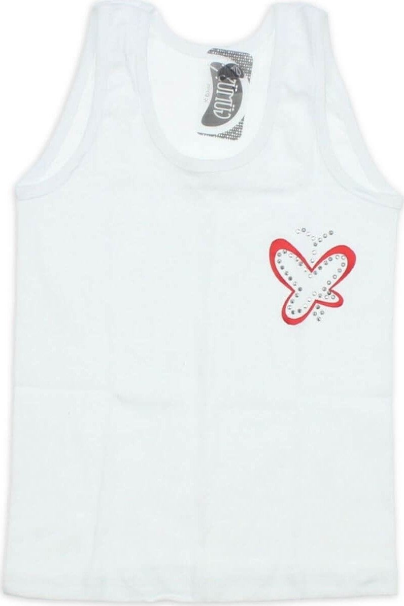 Gümüş Silver 3056 6-Pack Wide Strap Stoned Girls Undershirt  - Image 3