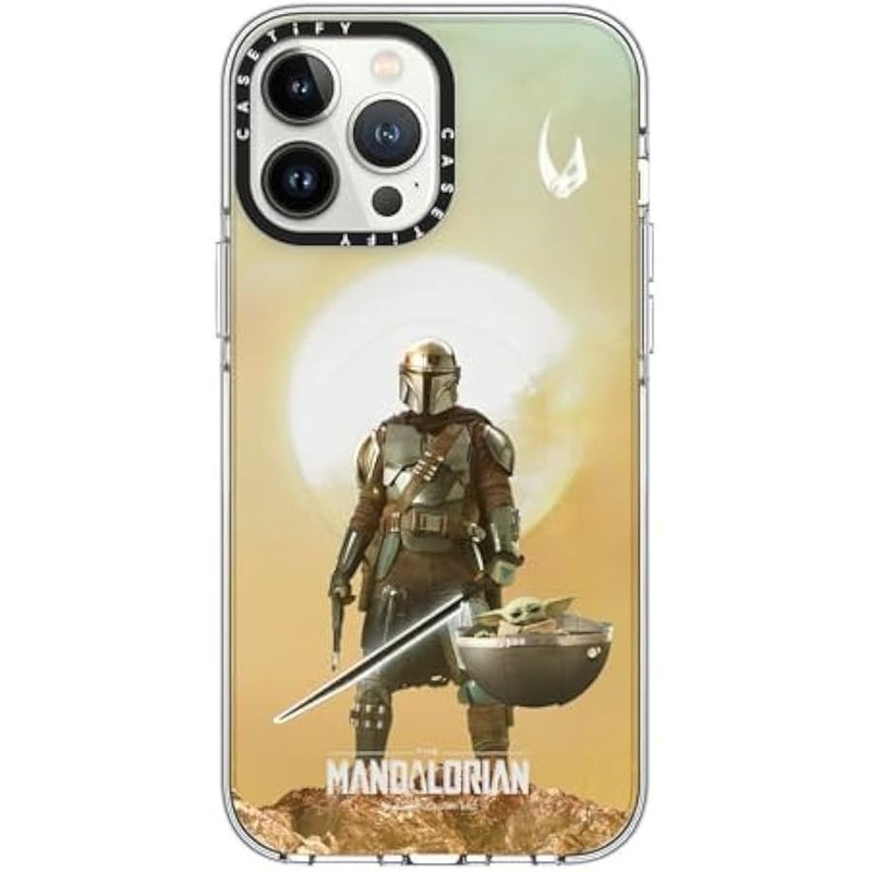 Casetify Clear iPhone 13 Pro Max Case 【Mandalorian Co-Lab/Not Yellowing / 6.6ft Drop Protection/Compatible with Magsafe】 - A Clan of Two - Clear - Image 1