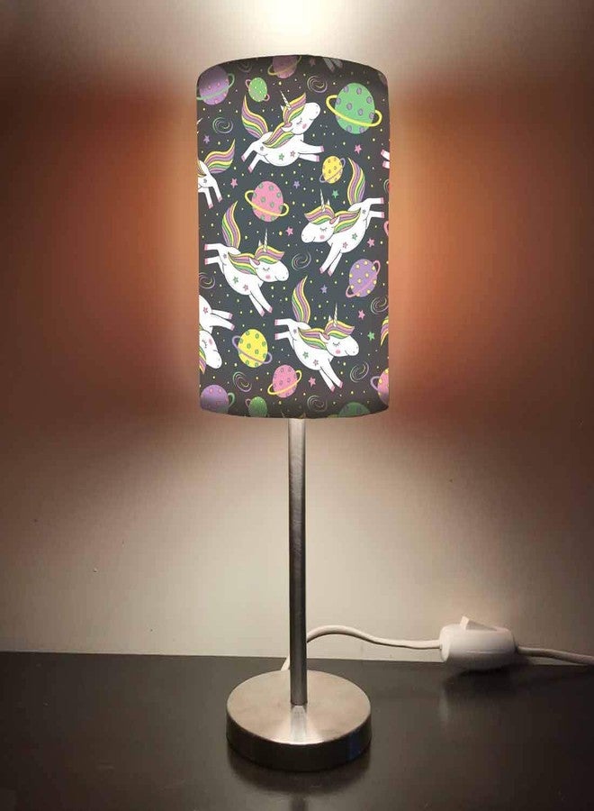 Nutcase Designer Small Table Lamp Night Light for Children�s Room � 13 inches Tall - Return Gifts for Kids Birthday - Cute Unicorn Saturn - Image 1
