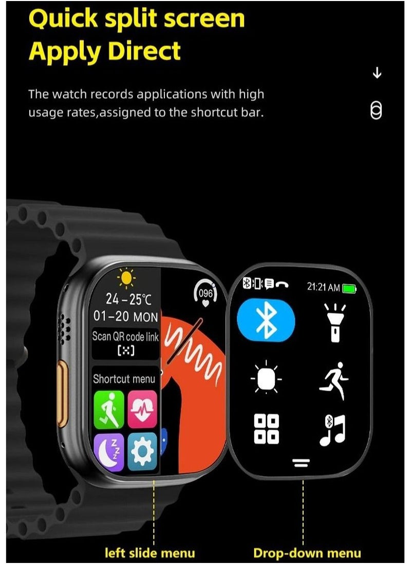 Generic Ultra Smart Watch Series 10, 49mm HD Touch Screen with Waterproof, Bluetooth Calling with Blood Pressure & Heart Rate Monitor, Sport Digital Smartwatch  - Image 3