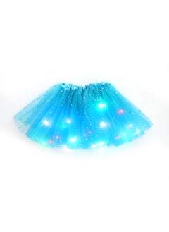 Generic Kids LED Light-Up Sequin Tutu Skirt Lake Blue 