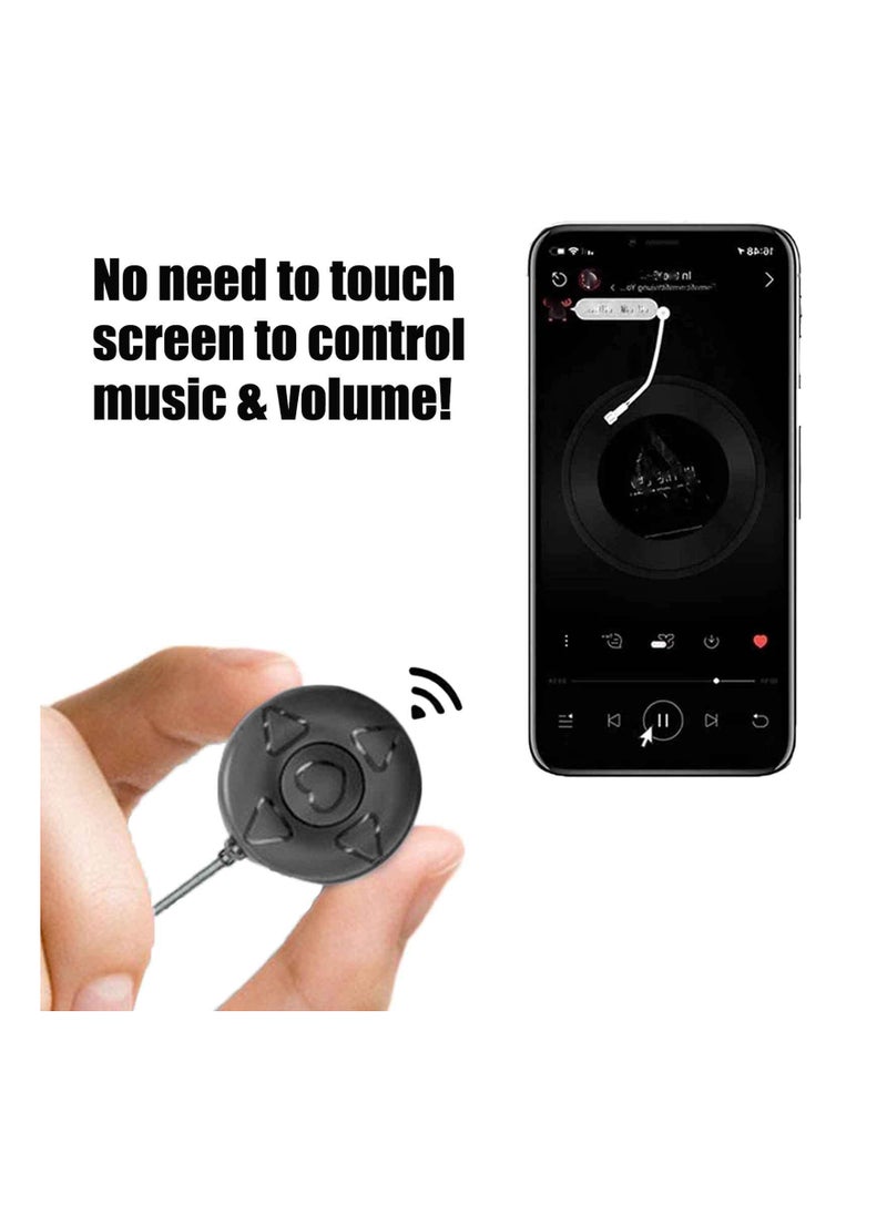 Generic - Bluetooth Page Turner Remote for iPad & iPhone - Versatile Remote for TikTok, Camera, Music, and PowerPoint Presentations - Perfect Gift for Her (White) - Image 1