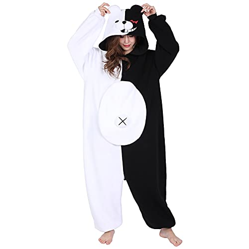 SAZAC Kigurumi - Danganronpa - Monokuma - Onesie Jumpsuit Halloween Costume - Adult One Size Fits All - Image 1